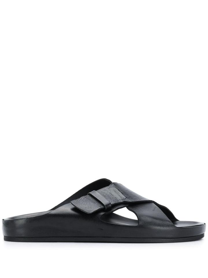 Officine Creative Crossover Strap Slides - Black