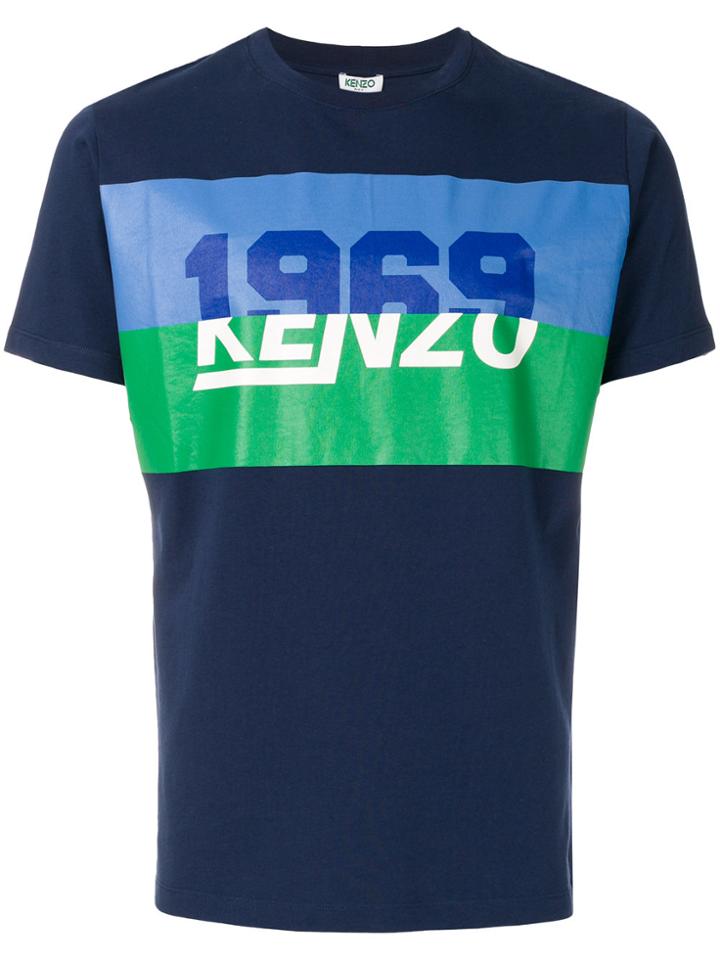 Kenzo 1969 Retro Logo T-shirt - Blue