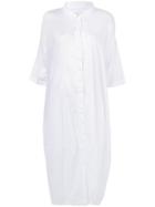Rundholz Black Label Oversized Shirt Dress - White
