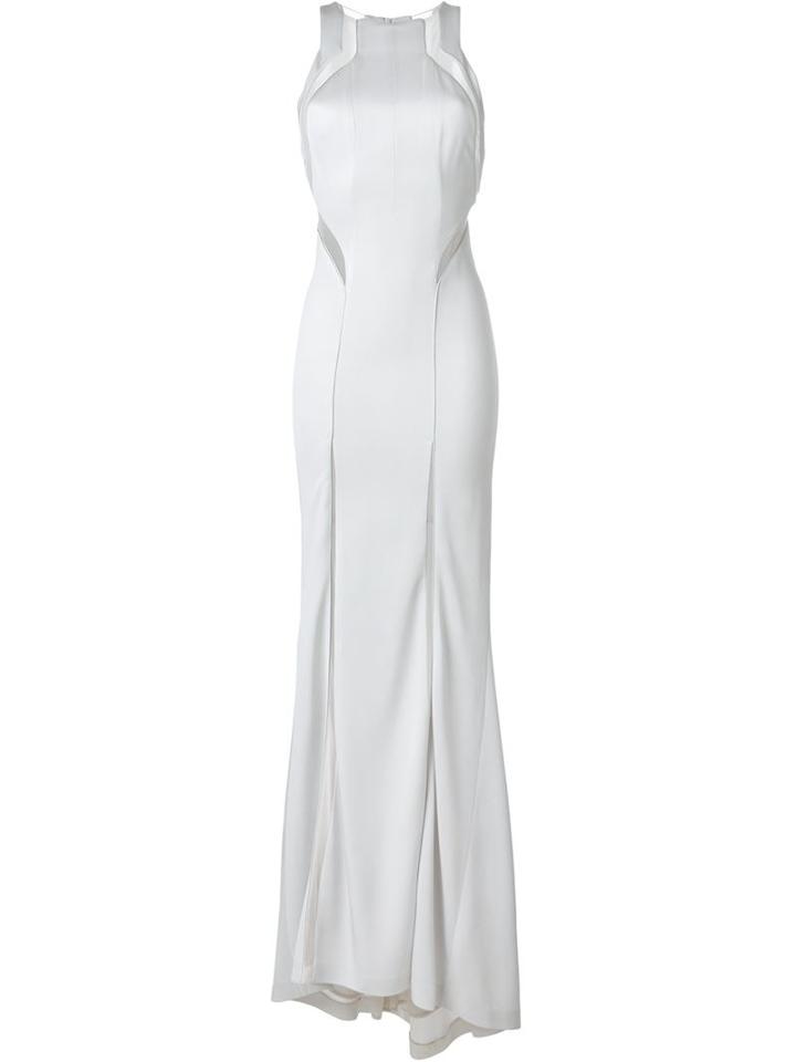 Galvan Sheer Detailing Long Dress