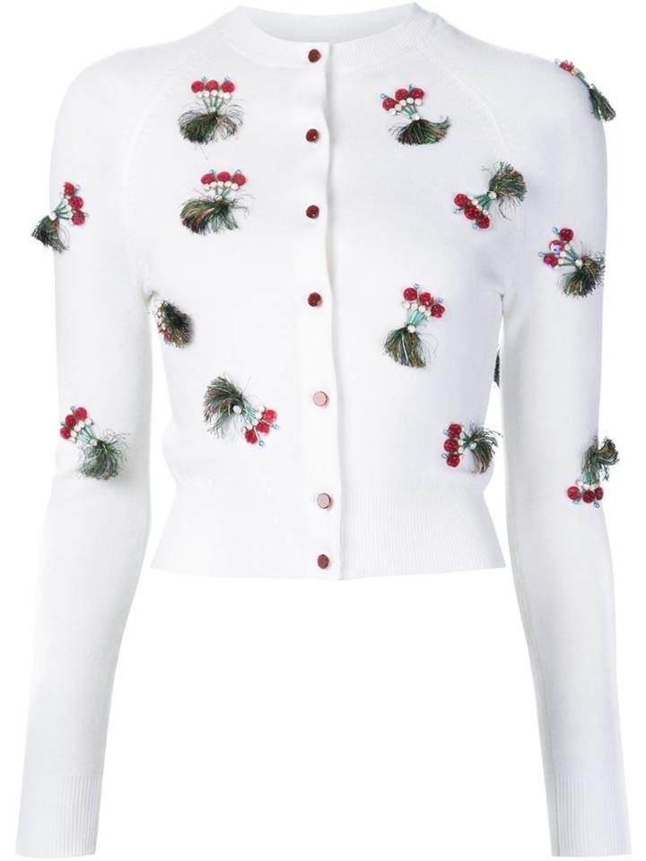 Oscar De La Renta Embellished Cardigan