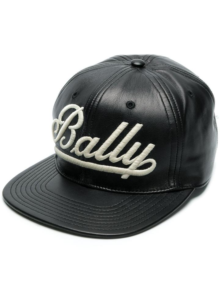 Bally Logo-appliquéd Cap - Black