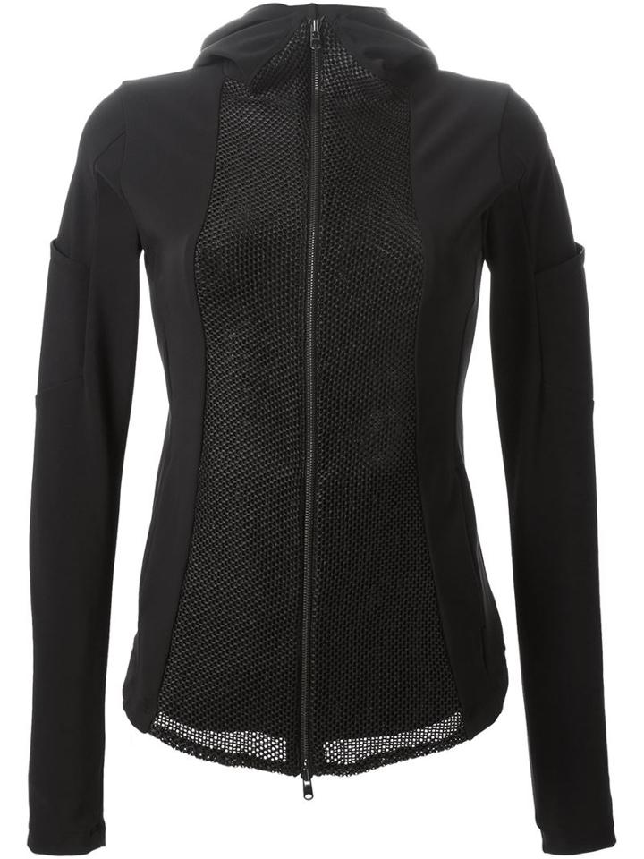 Lost & Found Ria Dunn Mesh Panel Jacket, Women's, Size: Large, Black, Polyamide/spandex/elastane/viscose/wool