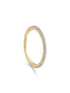 Monica Vinader Gp Skinny Eternity Diamond Ring - Gold
