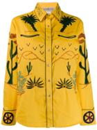 Jessie Western Wagon Wheel Shirt - Yellow