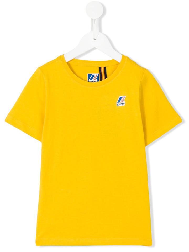 K Way Kids - Chest Logo T-shirt - Kids - Cotton - 12 Yrs, Yellow/orange
