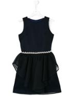David Charles Kids Embellished Peplum Dress - Blue