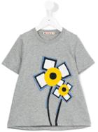 Marni Kids Flower Print T-shirt, Girl's, Size: 12 Yrs, Grey