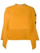 Marni Cut Out Cape, Women's, Size: 42, Yellow/orange, Silk/virgin Wool