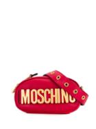 Moschino Oversized Logo Belt Bag - Red