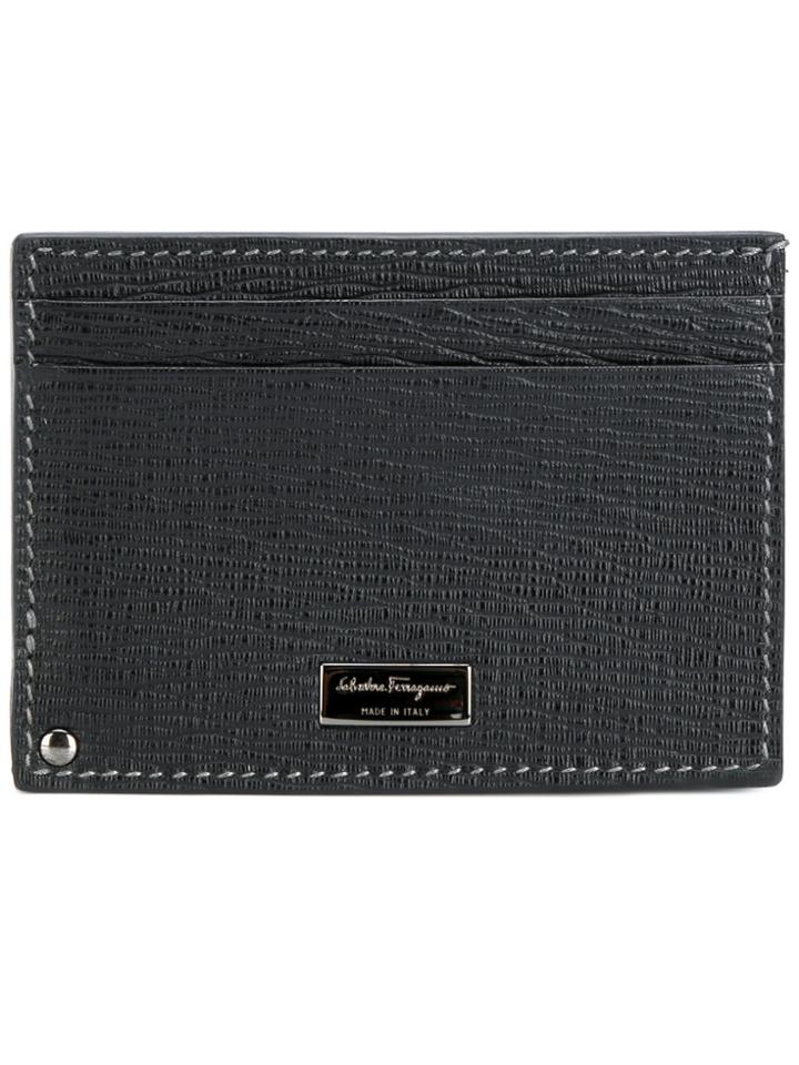 Salvatore Ferragamo Logo Plaque Cardholder - Black