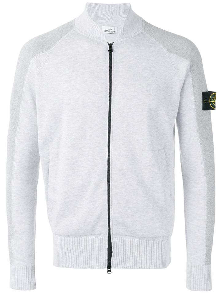 Stone Island Zip Cardigan - Grey
