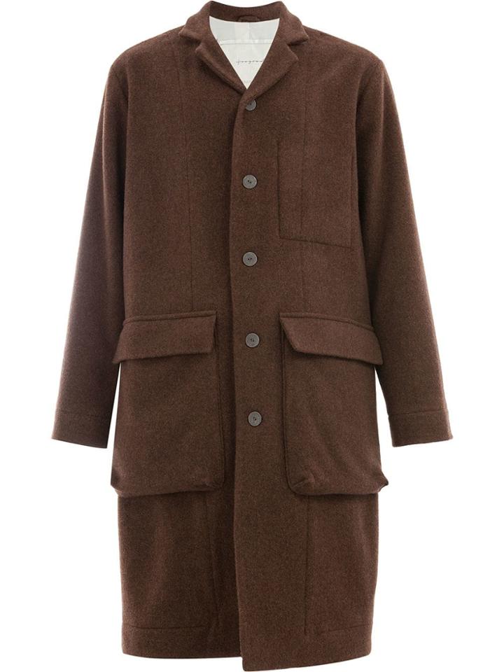 Toogood Toogood Thephotographer Coat Soft Lambswool Peat Lambs
