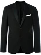 Neil Barrett Tuxedo Jacket, Men's, Size: 46, Black, Cotton/polyamide/polyester/virgin Wool