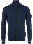 Stone Island - Zip Cardigan - Men - Cotton - L, Blue, Cotton