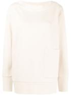 Barena Pocket Sweatshirt - White