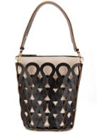 Marni Woven Pattern Tote Bag - Black