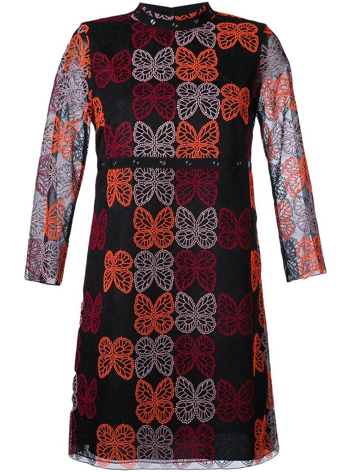 Giamba Embroidered Butterfly Dress