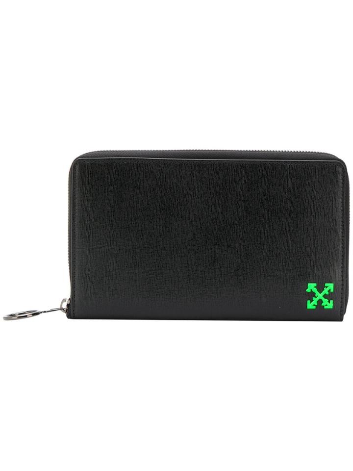 Off-white Logo Embossed Wallet - Black
