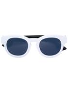 Mcq By Alexander Mcqueen Eyewear - Cat-eye Frame Sunglasses - Women - Acetate - 48, White, Acetate
