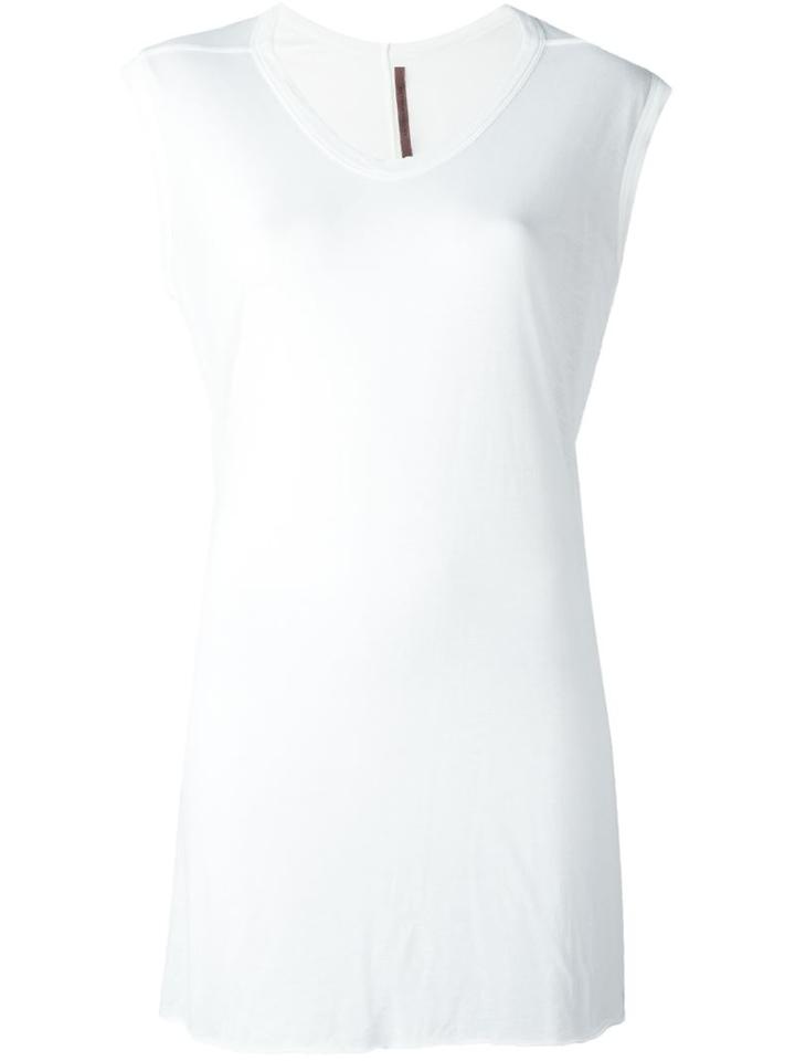 Rick Owens Lilies Oversized Sleeveless T-shirt