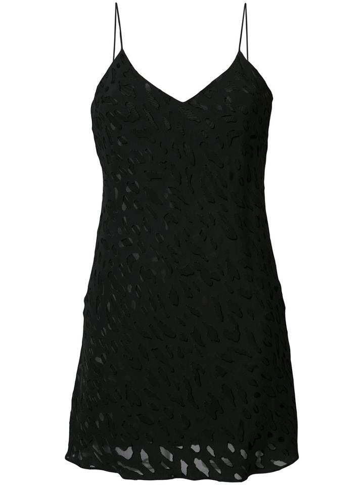 Adaptation - Burnout Slip Dress - Unisex - Cupro/viscose - M, Black, Cupro/viscose