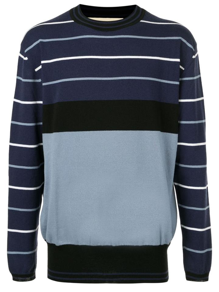 Marni Striped Knitted Sweater - Black
