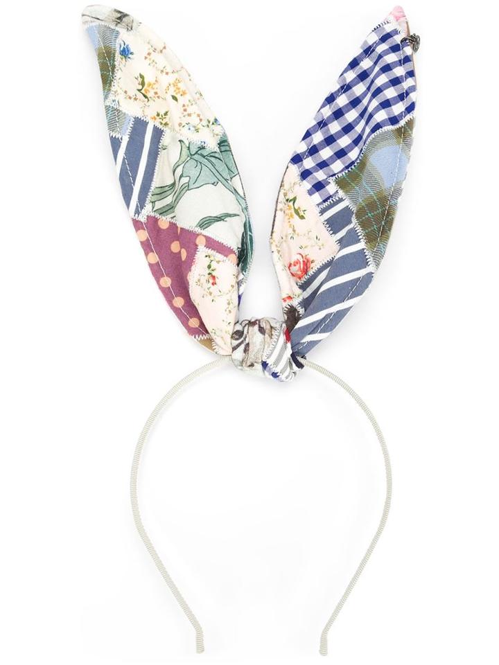 Maison Michel 'heidi' Quilted Patchwork Hairband