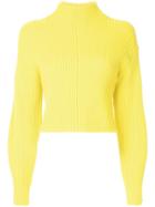 Tibi Ribbed Knit Sweater - Yellow