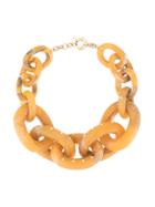 Vanda Jacintho Chunky Chain Necklace - Brown