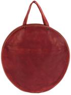 Guidi - Circle Tote - Women - Calf Leather - One Size, Red, Calf Leather