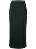 Prada Elasticated-waist Midi Skirt - Black