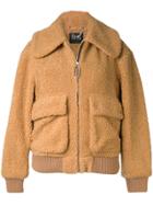Markus Lupfer Faux-shearling Bomber Jacket - Brown