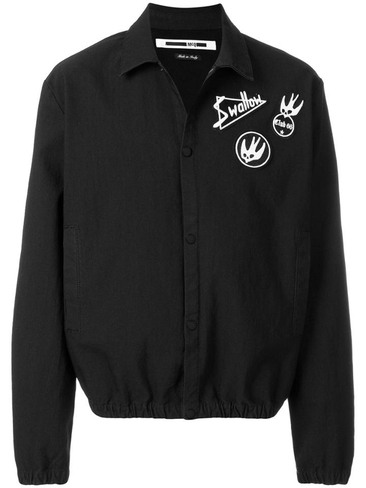 Mcq Alexander Mcqueen Swallow Badge Jacket - Black