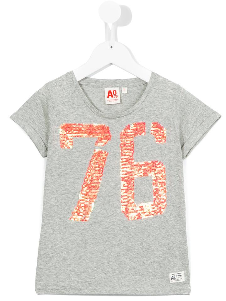American Outfitters Kids Sequin Detail T-shirt, Girl's, Size: 10 Yrs, Grey