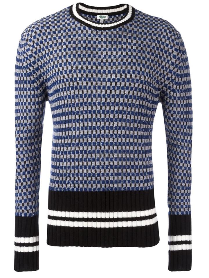Kenzo Crew Neck Jumper, Men's, Size: Medium, Black, Wool