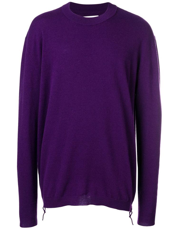 Laneus Rund Neck Jumper - Pink & Purple