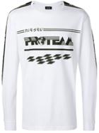 Diesel T-just-ls-race Sweatshirt - White