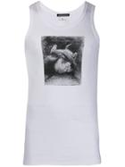 Ann Demeulemeester Pegasus Print Tank Top - White