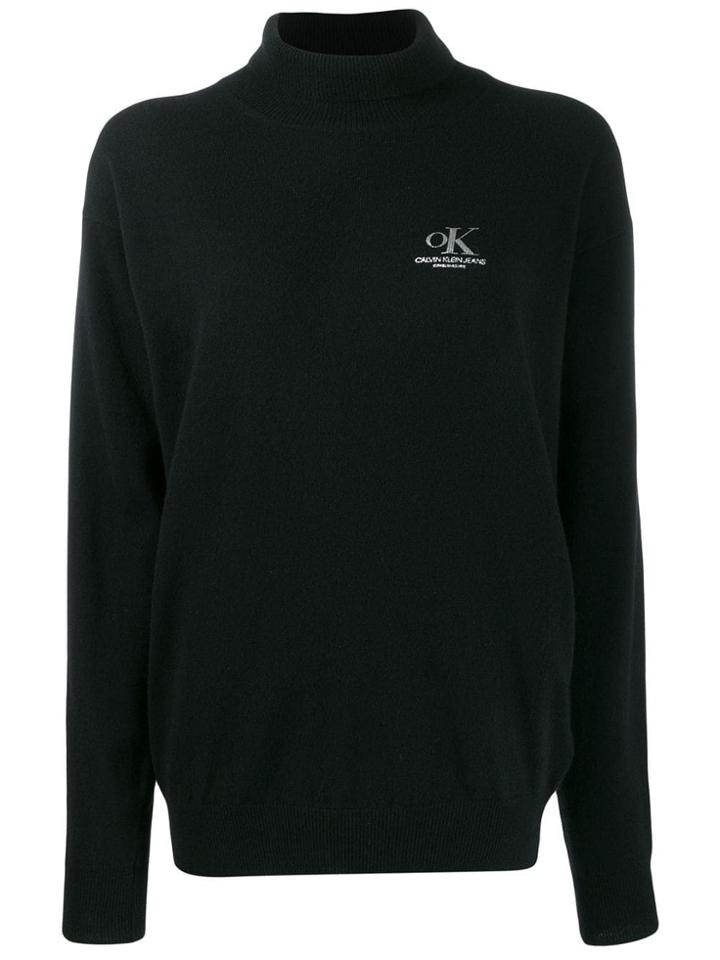 Calvin Klein Jeans Est. 1978 Logo Jumper - Black