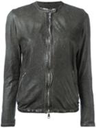 Giorgio Brato Zipped Jacket, Women's, Size: 42, Green, Leather/nylon