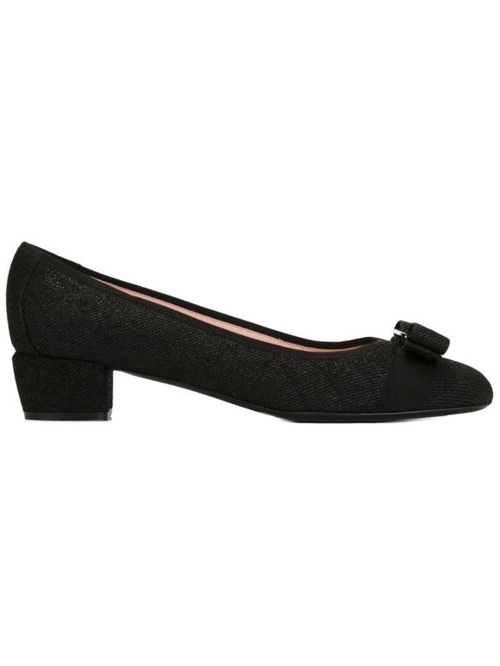 Salvatore Ferragamo Vara Pumps, Women's, Size: 5, Black, Leather
