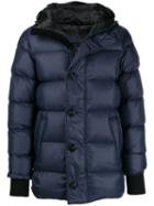 Canada Goose Padded Hooded Coat - Blue