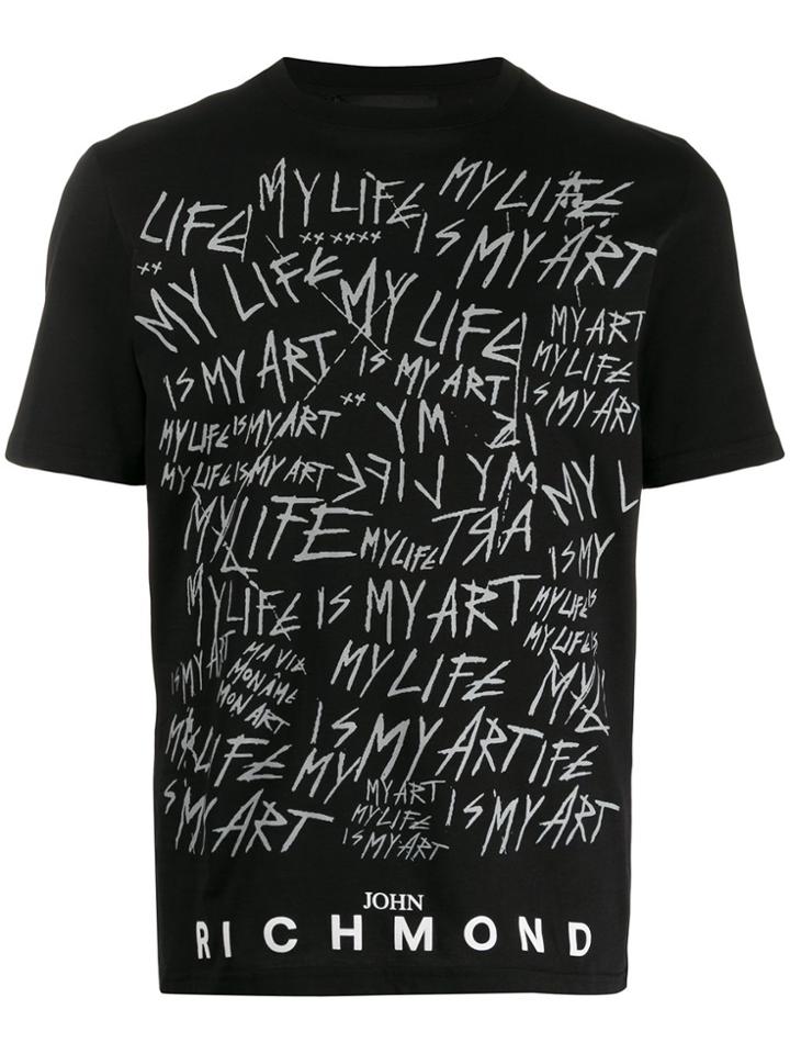 John Richmond John Richmond Rma19261ts1 Black Natural (veg)->cotton