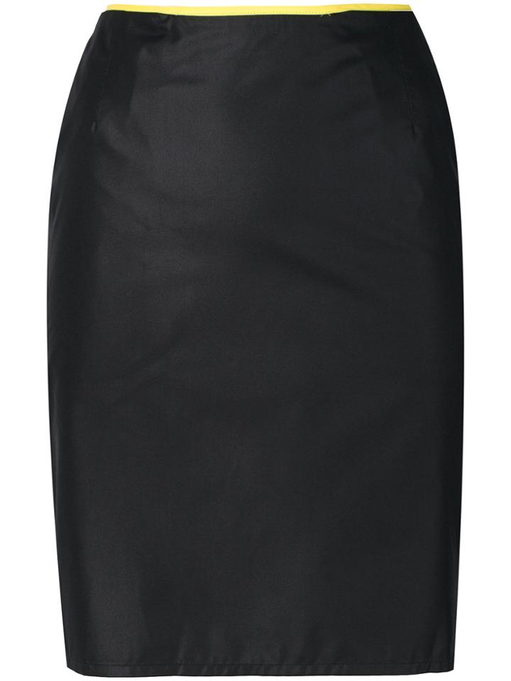 Helmut Lang Vintage Fitted Mini Skirt - Black