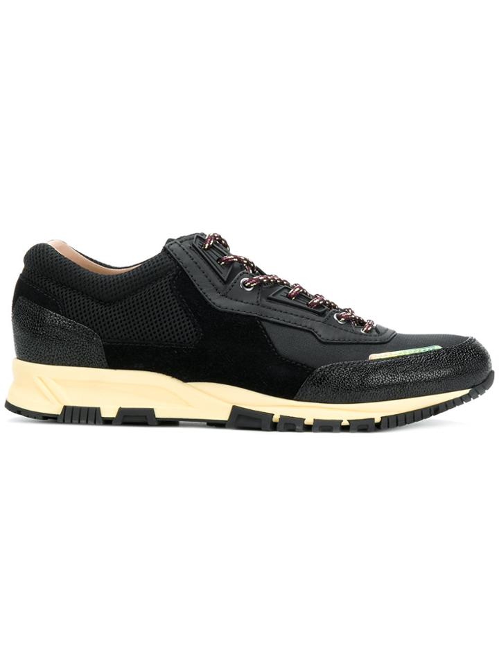 Lanvin Contrasting Panel Sneakers - Black