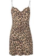 Alice+olivia Harmony Leopard Slip Dress - Brown