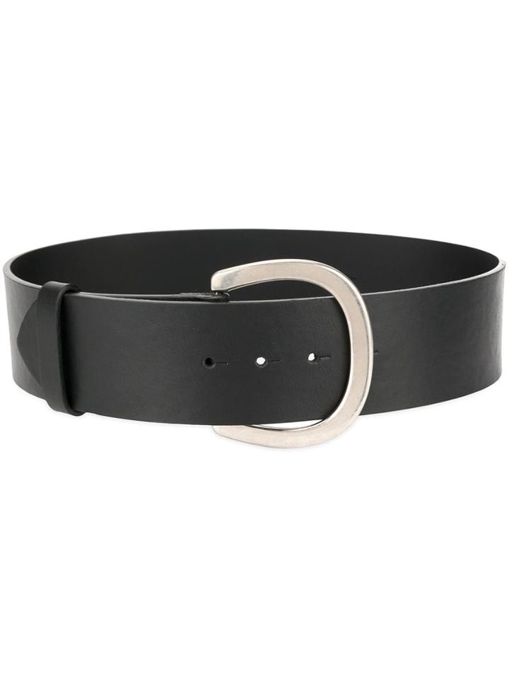 Sonia Rykiel Rounded Buckled Belt - Black