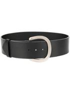 Sonia Rykiel Rounded Buckled Belt - Black