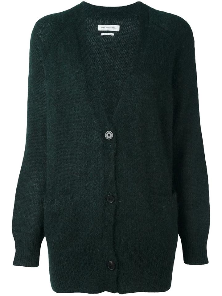 Isabel Marant Étoile 'clawson' Cardigan, Women's, Size: 40, Green, Mohair/wool/polyamide